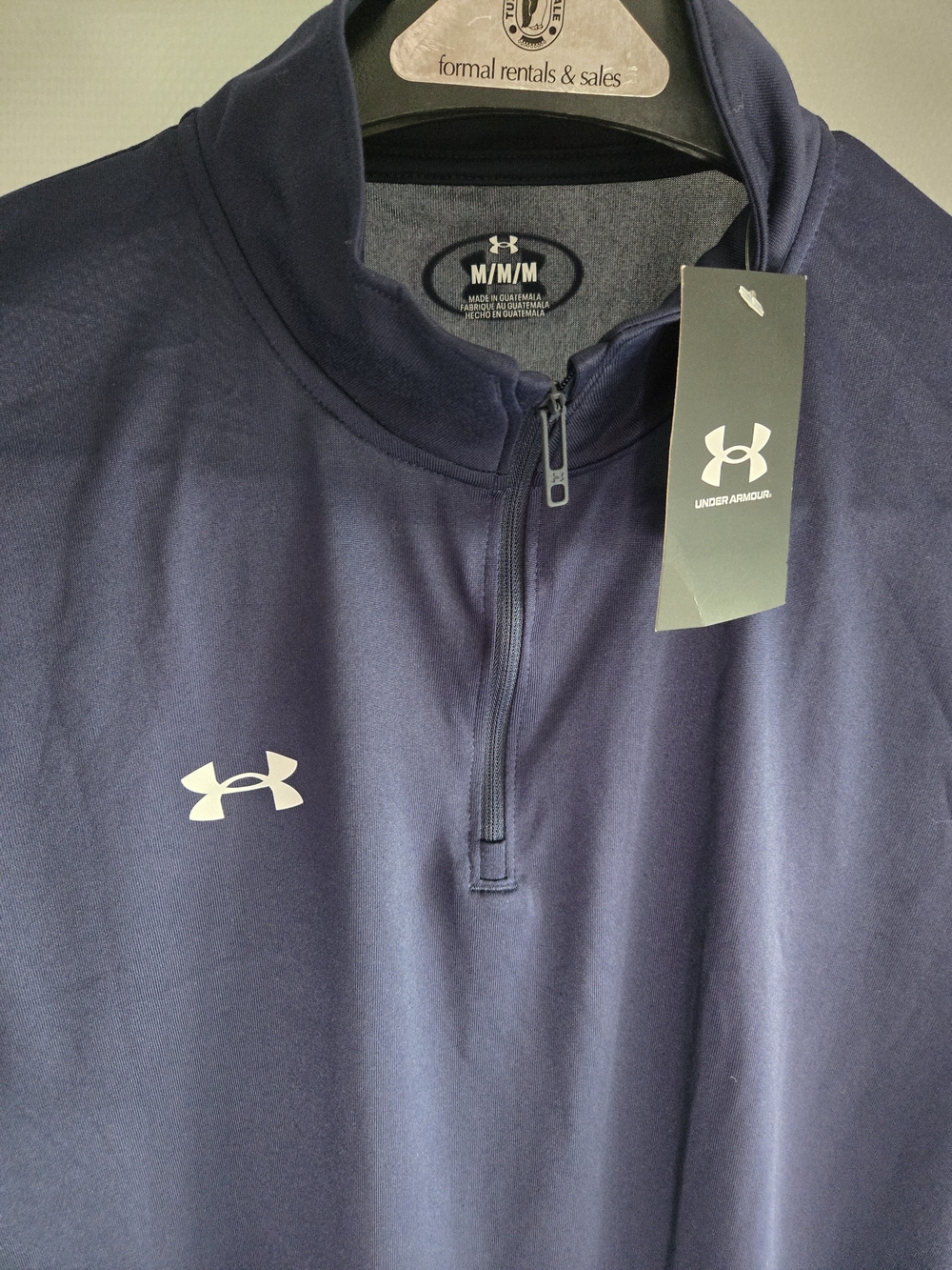 Under Armour Men's Navy 1/4 Zip Performance Jacket